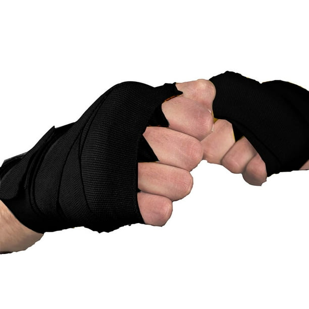 Vendaje De Boxeo Vendaje De Boxeo Vendaje de boxeo Guantes cómodos  Envolturas Cinturón Portátil Ligero (Negro)