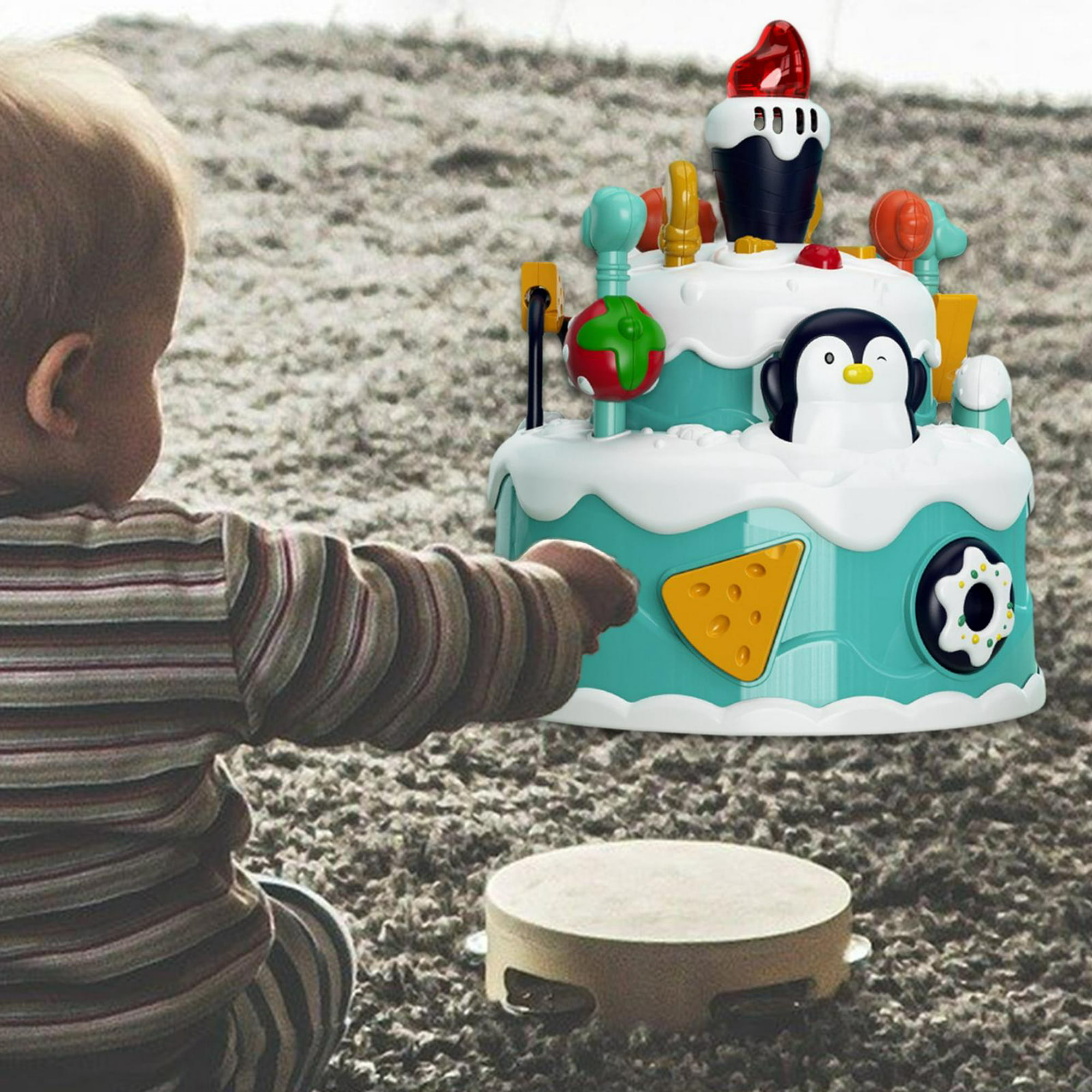Juguete de tarta de cumpleaños de doble capa con música con dulces y , de  simulación, juguete de tarta para y niñas, juguetes verde Yotijar Jugar  pastel de cumpleaños | Walmart en línea
