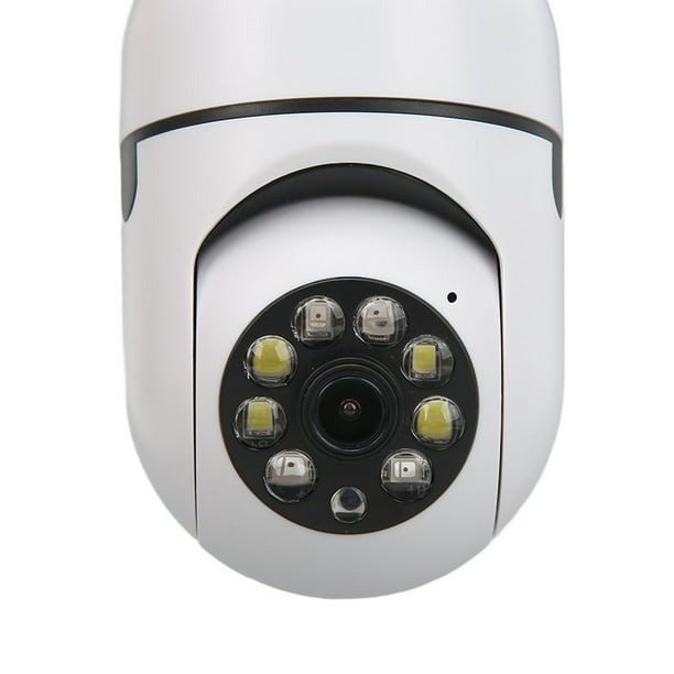E27 Bombilla Cámara de seguridad 5G 2.4G WiFi 2MP 1080P Cámara de vigilancia  de visión nocturna para oficina en casa AC110‑240V Ticfox Cámara