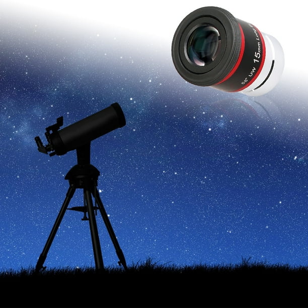 Bearachild Telescopio profesional Ocular FMC 68 ° 15 mm Recubrimiento Telescopios  astronómicos de alta potencia Lente de ojo planetario multicapa Cámaras de  vídeo