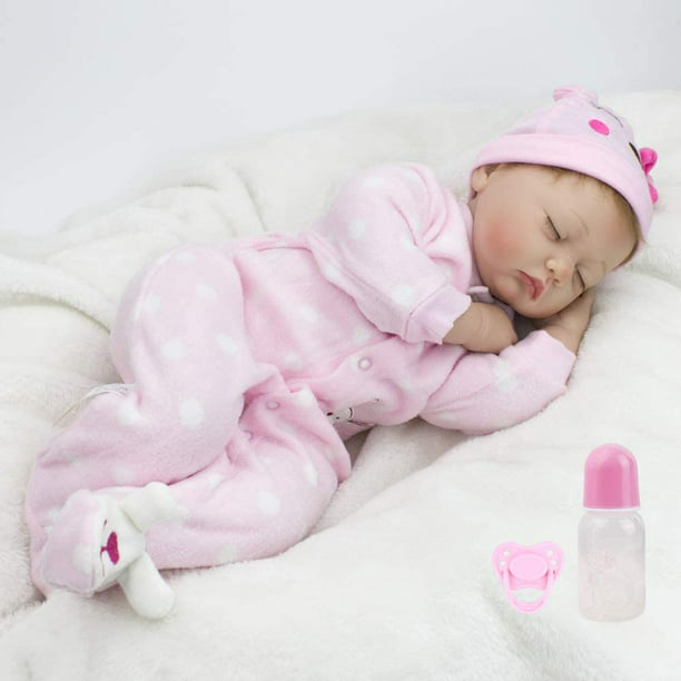 Muñeca Reborn Bebé Durmiendo Mikaiqi Recién Nacido Realista Cuerpo Completo 22pulg con 5 Mikaiqi2 | Bodega Aurrera en línea