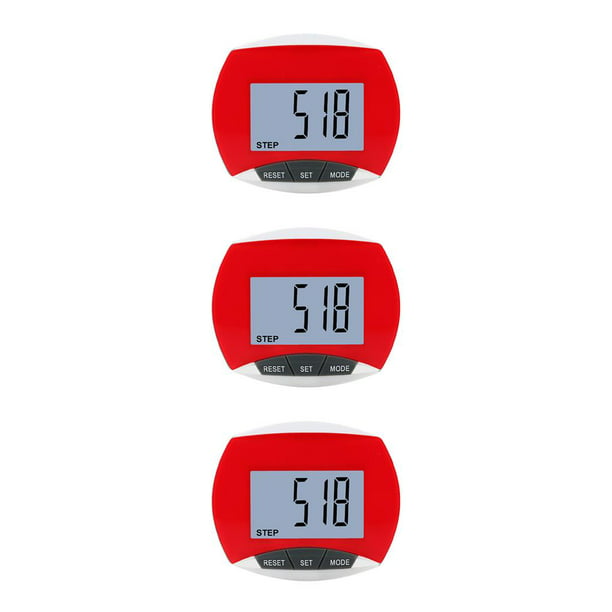Advancent LCD podómetro contador de pasos con Clip de cinturón ajuste de  distancia deportes Fitness caminar caminar calculadora regalo Type4 NO4  Advancent CBP237013
