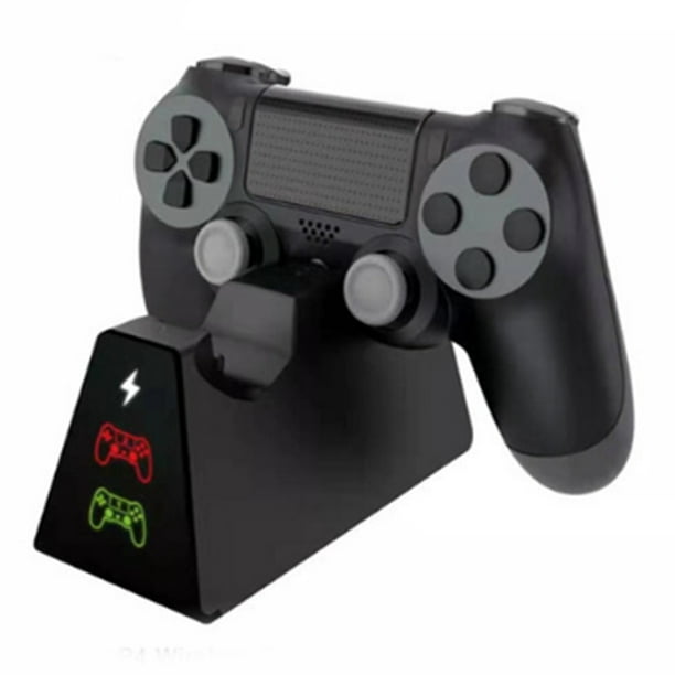 Cargador para controles de PS4 YTEAM® PlayStation 4/PS4 Pro/PS4 Slim.  Estación de carga rápida dual con indicador LED y soporte para controles de  Sony