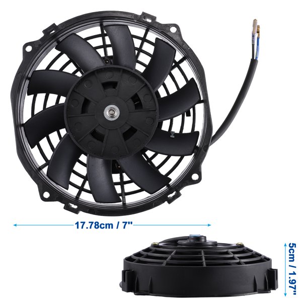 Ventilador 12 Volts De 14 Pulgadas Radiador Universal Slim