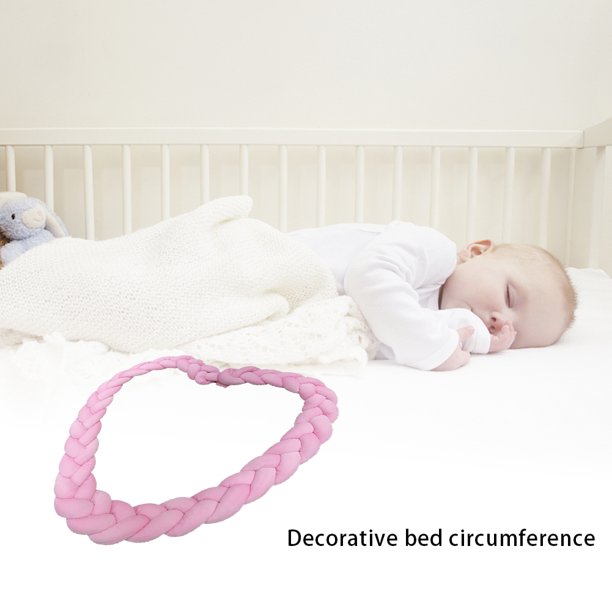 Parachoques para cama De bebé, cojín con nudo trenzado, Protector De cuna,  decoración De habitación, juego De cama