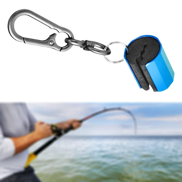Clip multifunción para caña de pescar, equipo ligero y práctico de  aleación, colgador de caña de pescar Luya para actividades al aire libre,  Azul