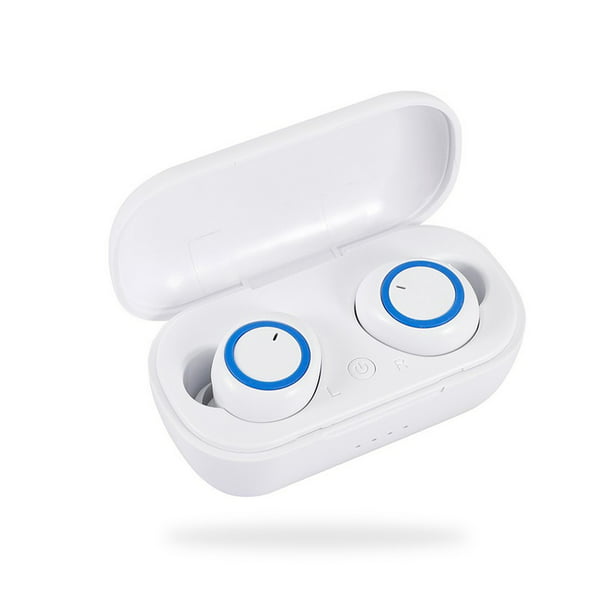 sweethay Auriculares 5.0 compatibles con Bluetooth Auriculares inalámbricos  impermeables LED estéreo con micrófono Auriculares deportivos pequeños  Type2 NO2