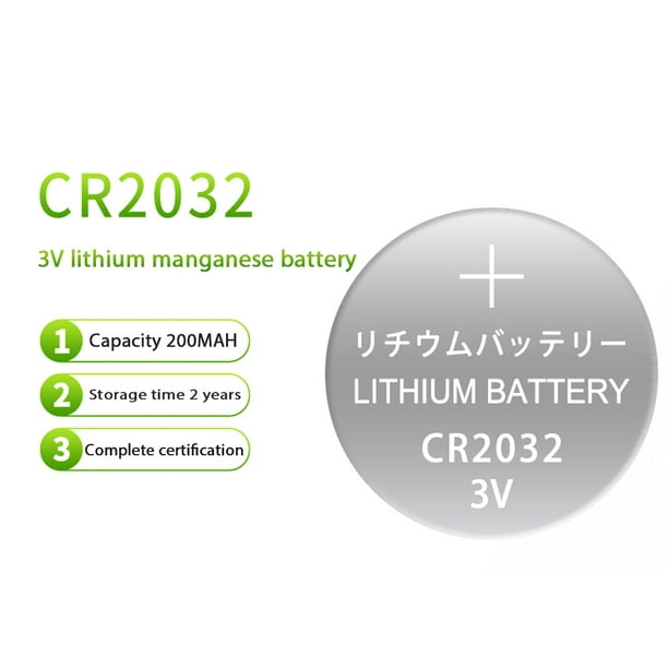 CR2032 3V 210mAh pila de botón de litio - China CR2032 y CR2032 3V 210mAh  batería precio