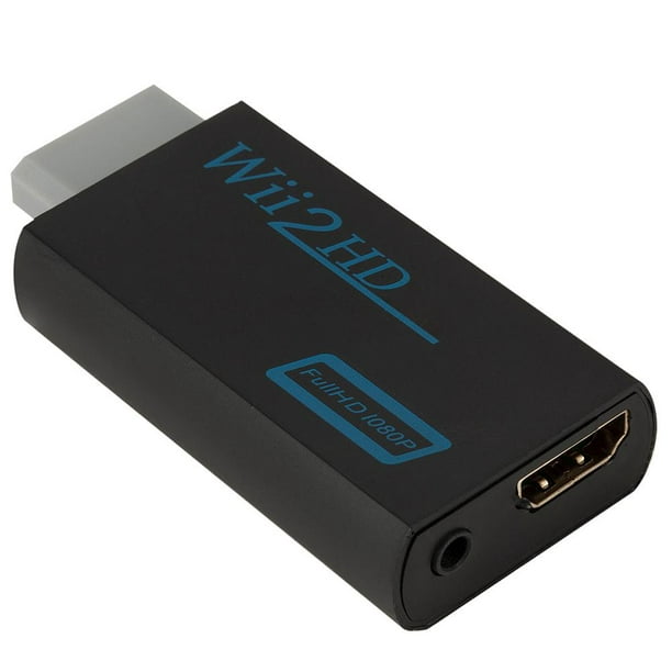  Wii a HDMI Convertidor Wii a HDMI Adaptador Cable HDMI para  Nintendo Wii y U. Convierte las señales nativas 1080P/720P Ypbpr de Wii a  señales HDMI digitales. Proporcionar el mejor procesamiento