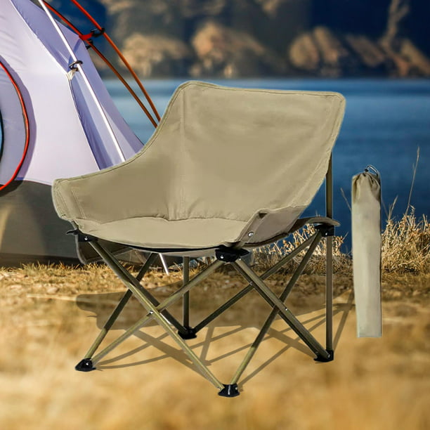 Sillas de camping para adultos, silla de playa baja plegable ligera, silla  de pesca gigante (S), sillas de picnic al aire libre plegables, sillas de