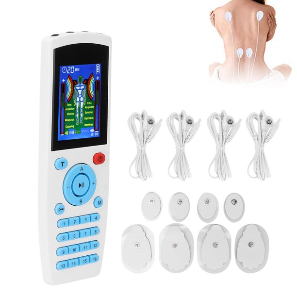 Unidad TENS y dispositivo de electroterapia EMS 2 en 1, máquina Tens y  estimulador muscular eléctrico para espalda, cuello, alivio del dolor de