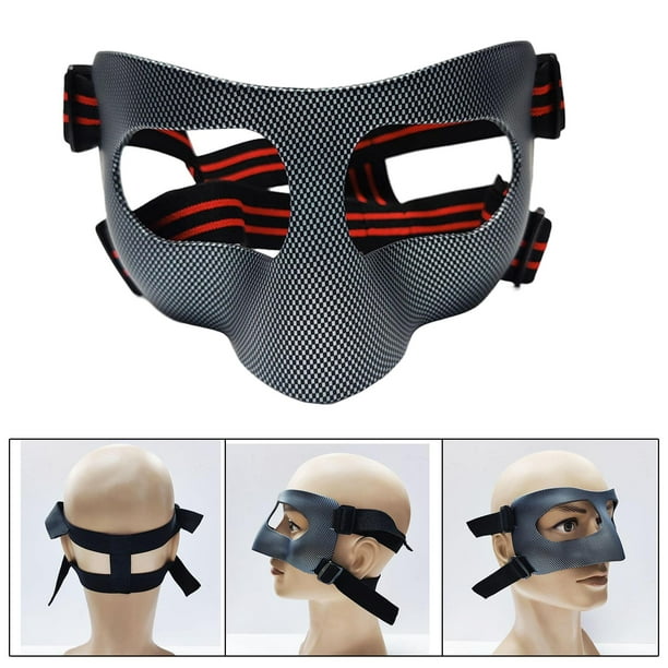Nuevo protector nasal para la nariz rota, máscara de protección facial  ajustable para deportes de fútbol, baloncesto, proteja su cara y nariz del  impacto