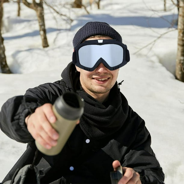 1PcMens Mujeres Lentes tintadas antivaho Snow Board Ski Gafas de