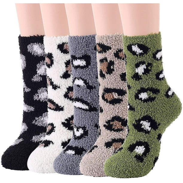 Kartokner 5 pares de calcetines peludos para mujer, calcetines cálidos para pantuflas, calcetines oso de fresa Electrónica | Bodega Aurrera línea