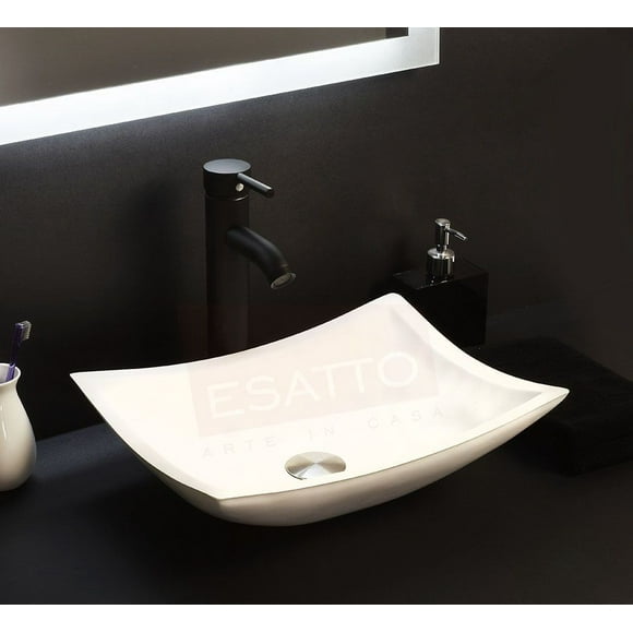 esatto kit fazzo n paquete de precio mejorado con lavabo llave y desages listo para instalar esatto paquete completo de lavabo para baño