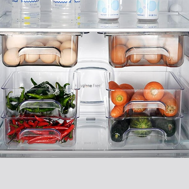 Refrigerador Congelador Organizador Refrigerador Alimentos Huevos  Almacenamiento Negro Gloria compartimiento del organizador del refrigerador