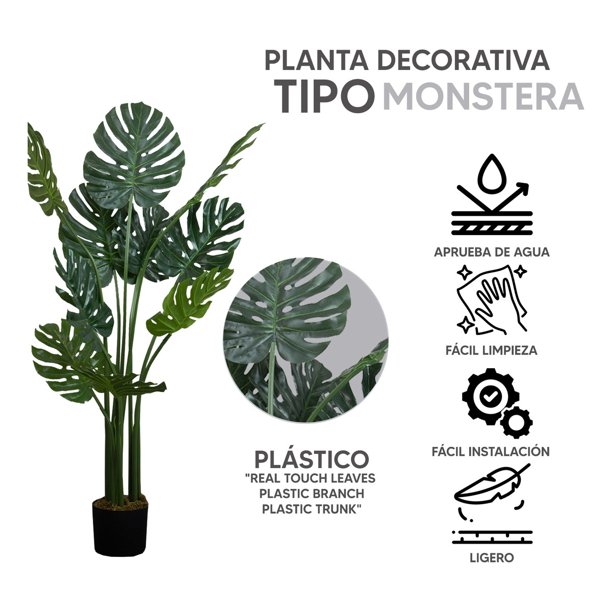 Planta artificial Monstera 140 cm de altura