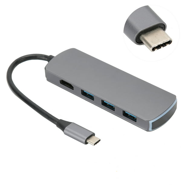 Adaptador multipuerto USB C, estación de acoplamiento para laptop 10 en 1,  triple pantalla, concentrador USB tipo C, adaptador multipuerto con 2 HDMI