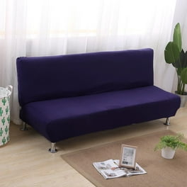Sofá cama de felpa de terciopelo sin brazo funda plegable asiento Slipcover  moderno sofá cama fundas