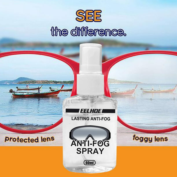 Purity - Tapón antiniebla y limpiador de lentes, spray antivaho para gafas  y lentes no recubiertas AR, bloqueador de niebla y spray de limpieza de