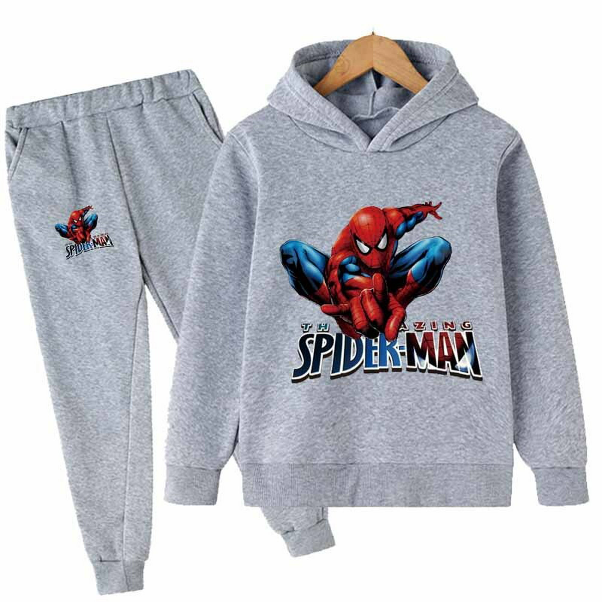 Marvels Spiderman Sudaderas con capucha Ropa Niño Moda Imprimir Sudadera  con capucha Bebé Niño Niña zhangmengya CONDUJO