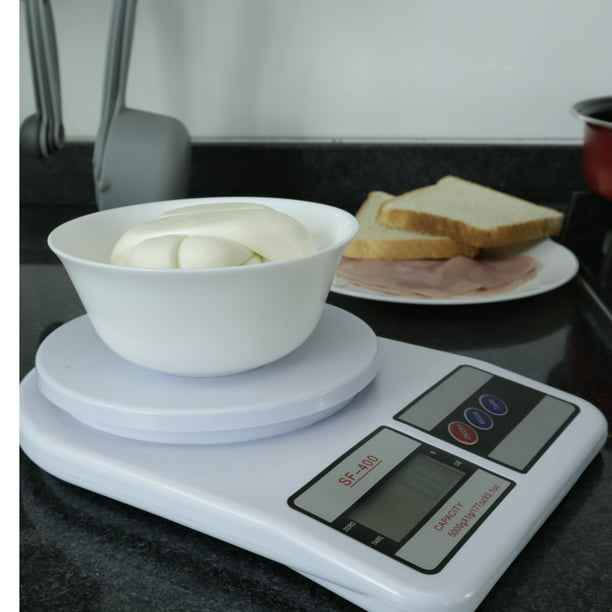 Báscula Cocina Digital Gramera Alimentos Alta Precisión 5kg Color Blanco