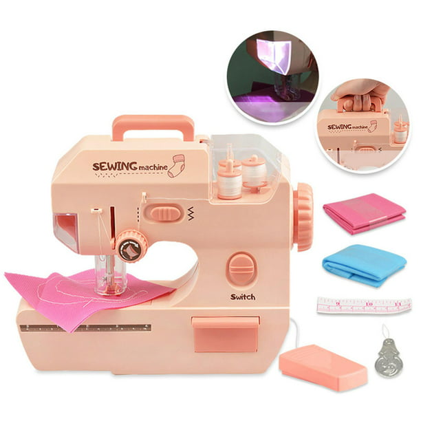  Mini máquina de coser eléctrica para el hogar, mini máquina de coser  portátil de velocidad ajustable, fácil de usar (color rosa, tamaño: talla  única) (rosa talla única) : Arte y Manualidades