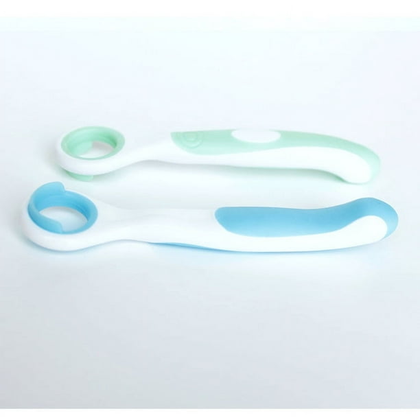 Cepillo de dientes para bebés de 0 a 2 años - Cepillo de dientes para bebés  sin BPA, cepillo de dientes de silicona y cepillo de dientes para niños  pequeños - Diseñado