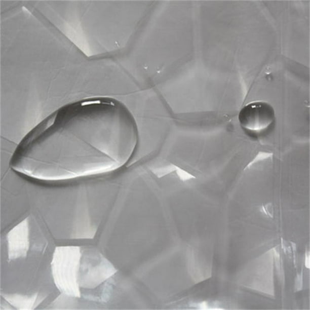 1.8x1.8m Peva Baño Impermeable Bañera Cortina de Ducha Transparente