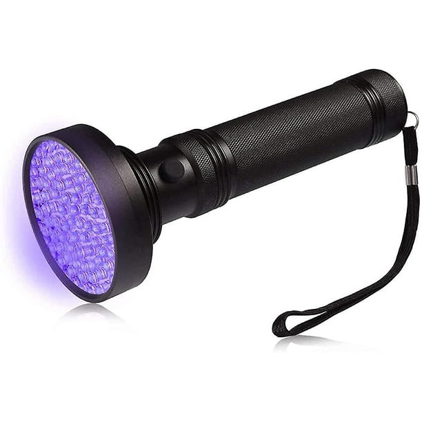 Linterna de lámpara de luz negra UV con orina de mascota de luz