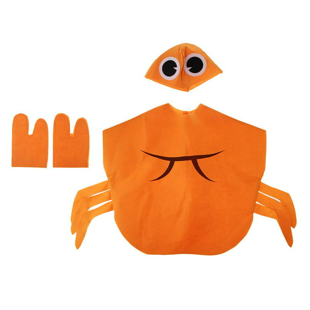 Disfraz de Cangrejo Sombrero Naranja Atractivo Sin Distorsión Escuela  Tejido Rígido Celebración Adorno Decoración Macarena disfraz de animal para  niños