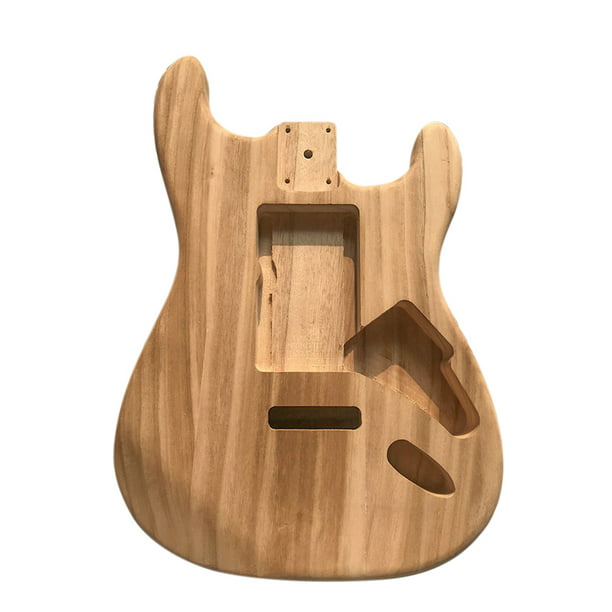 Tipo de madera pulida Guitarra eléctrica de arce Cuerpo de barril Guitarra  eléctrica sin terminar Ba Abanopi Bajo de arce