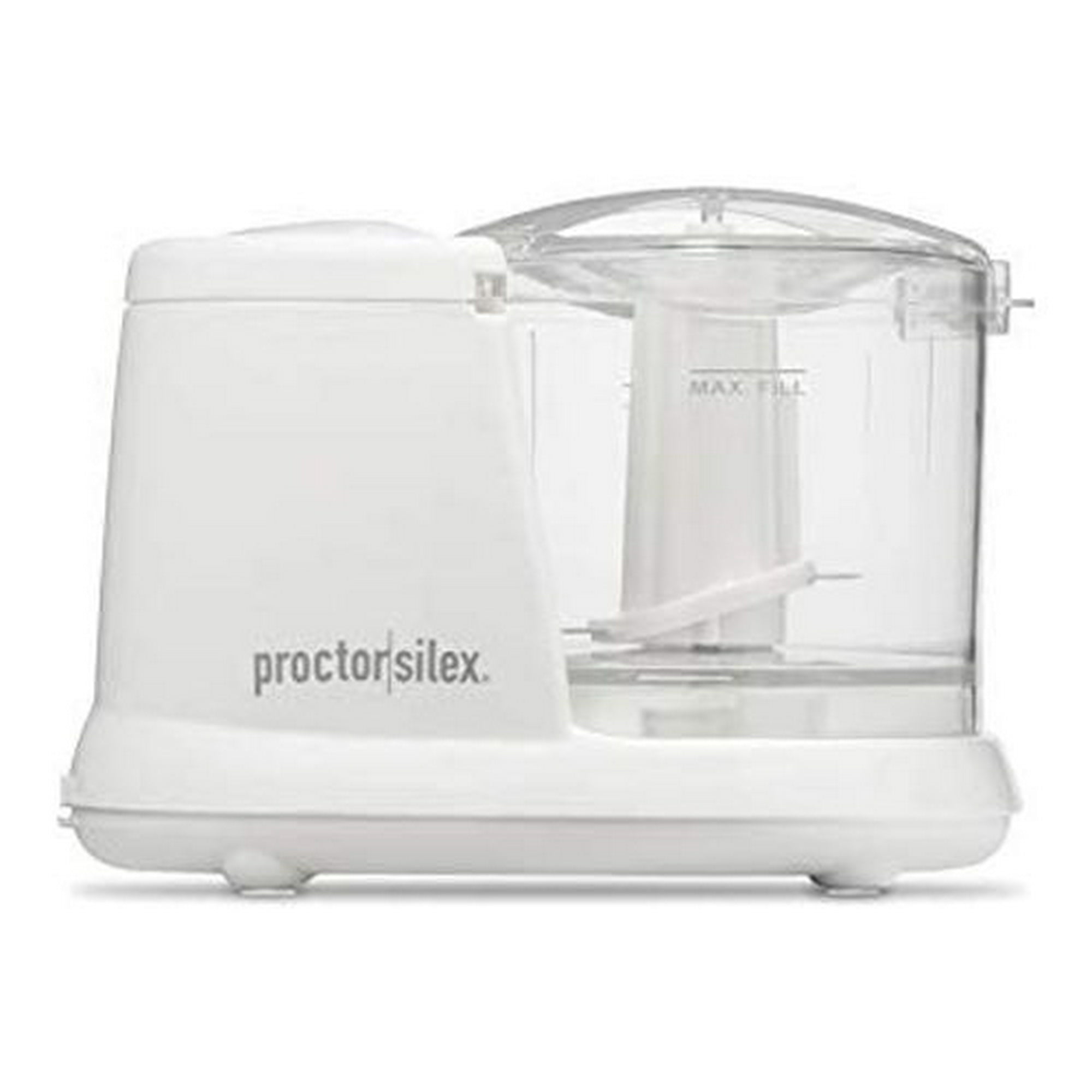 Proctor Silex Picadora eléctrica duradera de verduras y mini procesador de  alimentos para picar, hacer puré y emulsionar, 1.5 tazas, color blanco