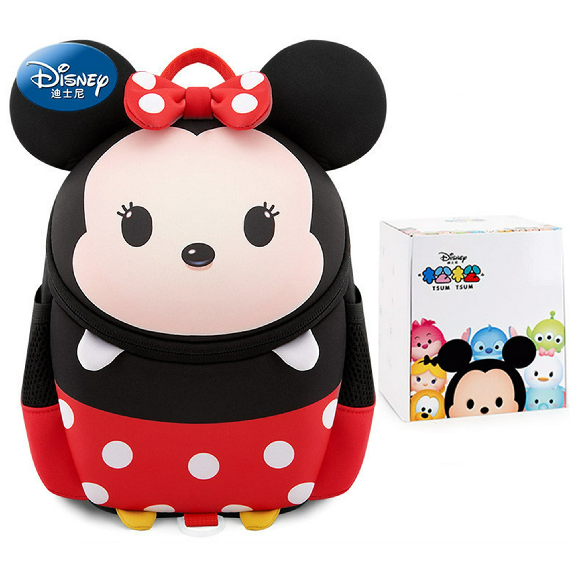 Disney Mochila Bebe Guarderia, Mochila Infantil de Mickey y Minnie Mouse,  Mochila Guardería con Arnes Para Bebes