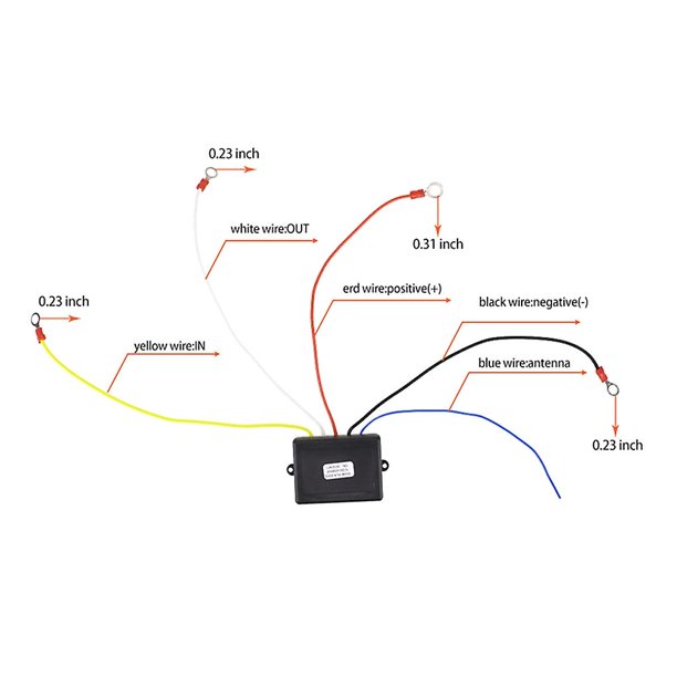 Cabrestante eléctrico, sistema de control remoto inalámbrico, 12v, apto  para camión, Atv, Suv YONGSHENG 8390614541047