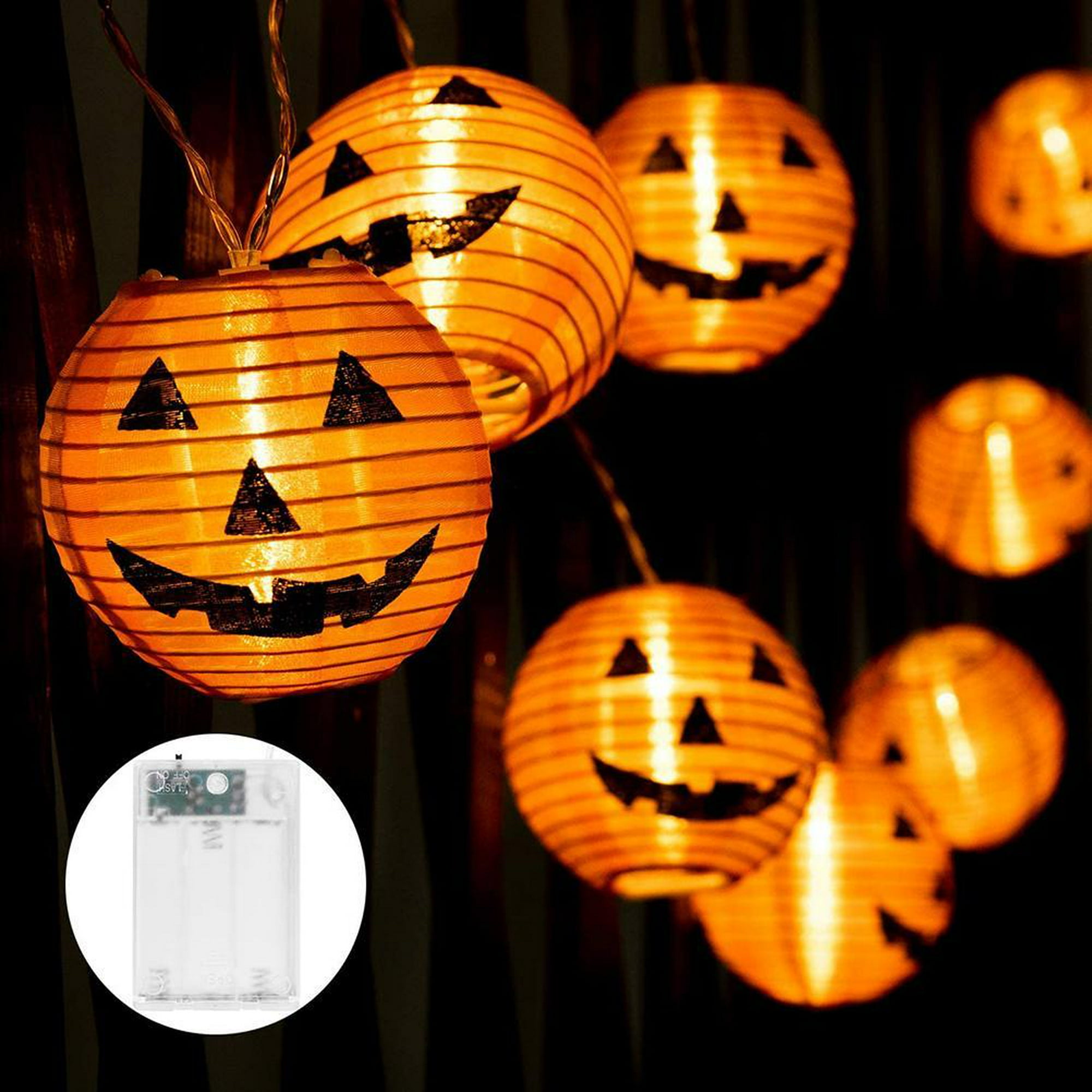 1pc Luz Cadena En Forma Calabaza Led (1.5m/4.92ft 10 Led) - Temu