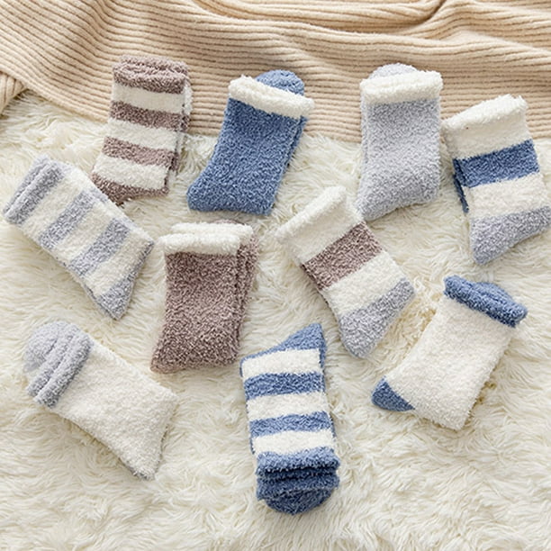 Calcetines térmicos espeses cálidos de invierno calcetines sin costuras más  calcetines para dormir de terciopelo para dormir Hfmqv