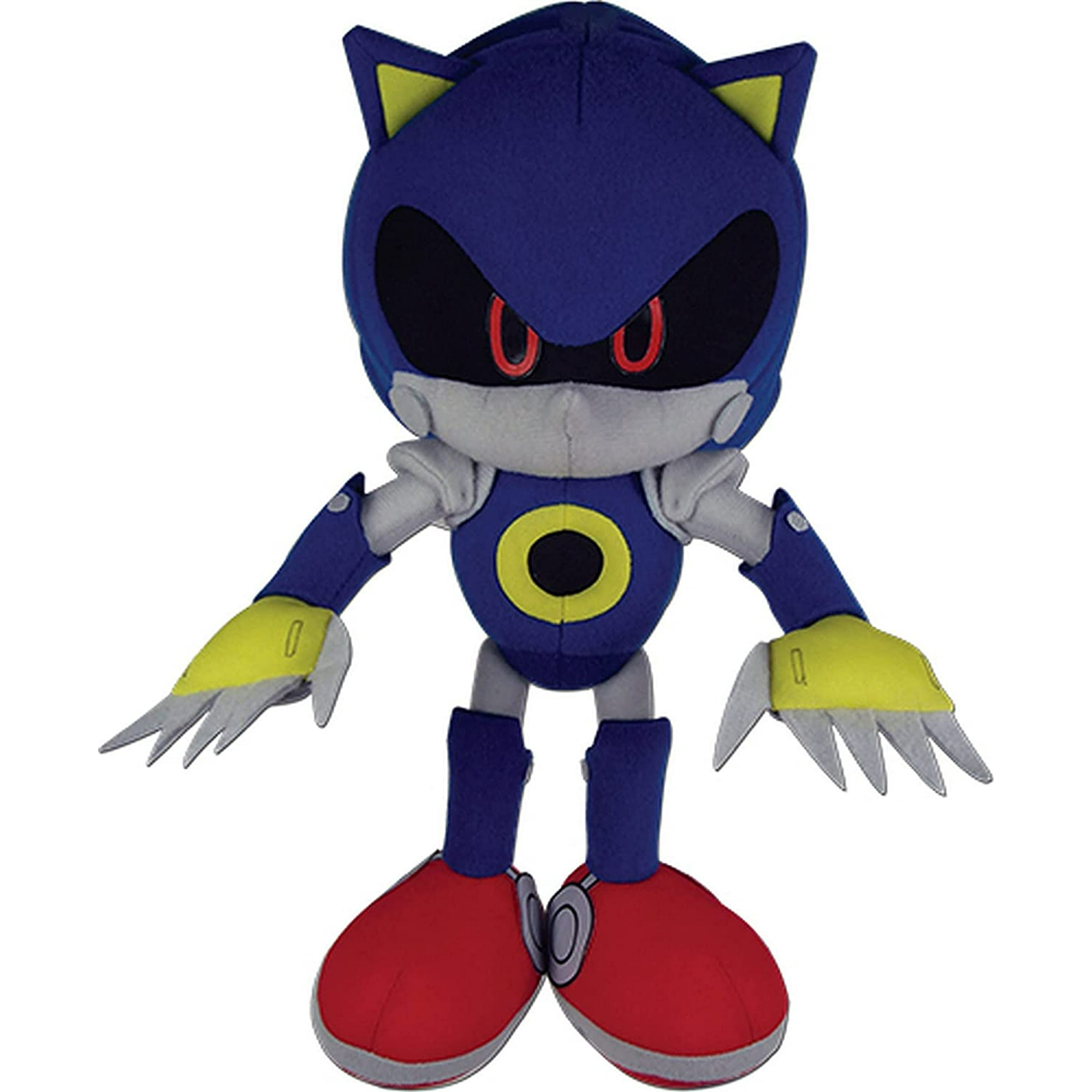 Géneric Peluche Sonic de metal de 11.8 pulgadas + 55 calcomanías de Sonic,  muñeco de peluche sónico de metal, figura de juguete para niños