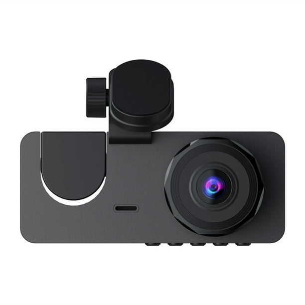 Riwesomey 2 pulgadas 3 lentes Dash Cam Black Box DVR Dashcam Cámara de alta  definición 1080P Grabadora de video Grabadoras de conducción Reproductor  Cámaras de salpicadero de coche Riwesomey VI021715-00B