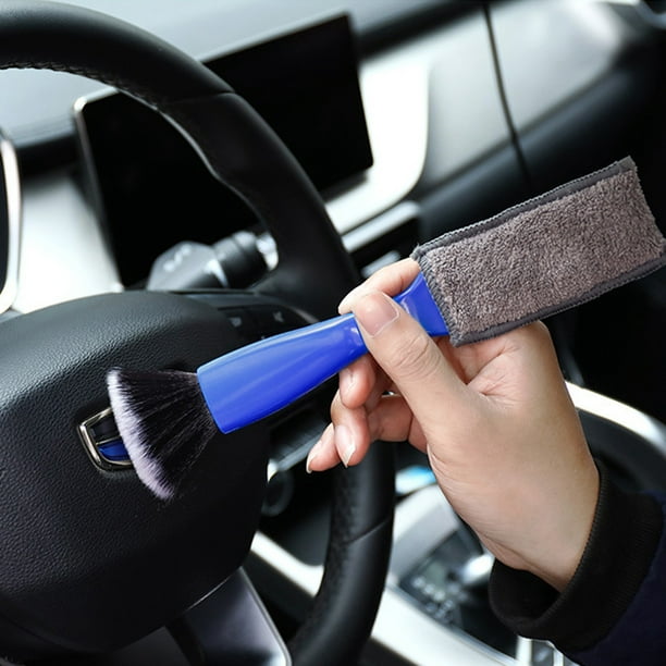 Speravity Cepillo de limpieza para coche, ventilación de salida de aire, limpieza  Interior, cepillos de detalle, Mini herramienta de tela para Gafas de moto  Azul