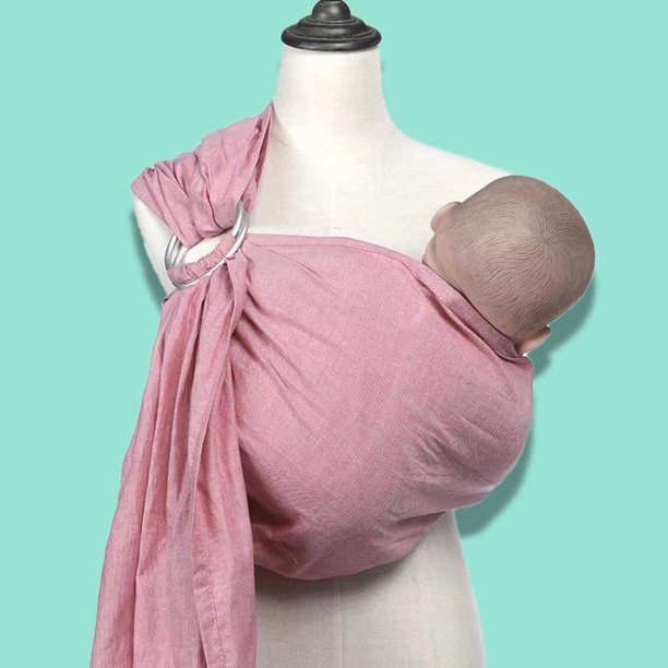 Nalakai Ring Sling Portabebés Ecológico, suave bambú y lino para