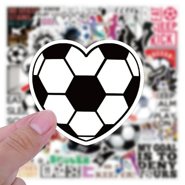 Pegatinas de fútbol - 50 pegatinas de vinilo para deportes de fútbol para  niños, adolescentes y niñas, estética única y duradera perfecta JAMW  Sencillez