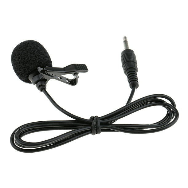 Micrófono de solapa (juego de 2) Micrófono de solapa de 3.5 mm pa vloggers,  suministros pa videoconferencia Sunnimix micrófono lavalier