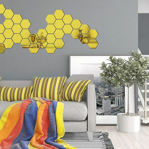 Wosthever Pluma 3D espejo pared pegatina decoración del hogar sala de estar  dormitorio arte hogar acrílico pegatina Mural pared espejo pegatina  Decoración del hogar 12# Wosthever HA002133-09