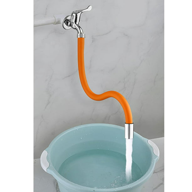  Juesi - Grifo flexible de acero inoxidable para lavabo de 360  grados, alargador de agua para lavado a mano, alargador de grifo con  adaptador, Plateado : Todo lo demás