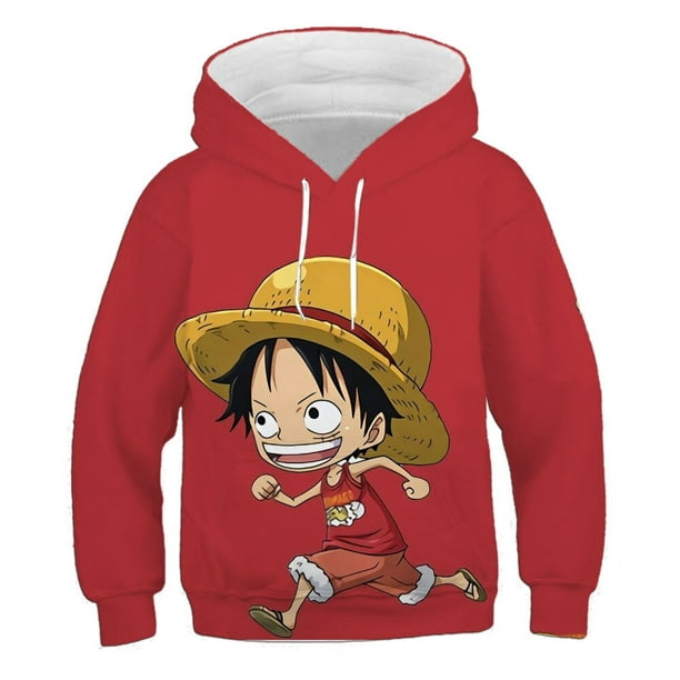 Janpanese Anime One Piece Luffy Sudadera Con Capucha Impresa Hombres Manga  Streetwear