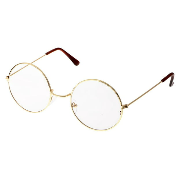 Gafas de Miopía ópticas con Montura Metálica de Gafas Vintage Hombres Y Mujeres Or Yinane Gafas redondas de la vendimia | Walmart línea