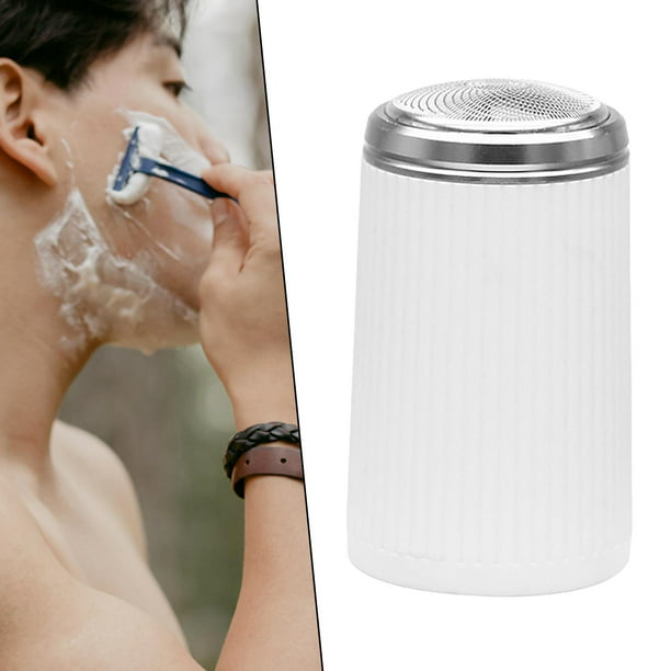  Mini afeitadora eléctrica portátil, carga USB, tamaño de  bolsillo, impermeable, recortadora de bigote para uso húmedo y seco,  afeitadora giratoria para hombre para viajeros : Belleza y Cuidado Personal