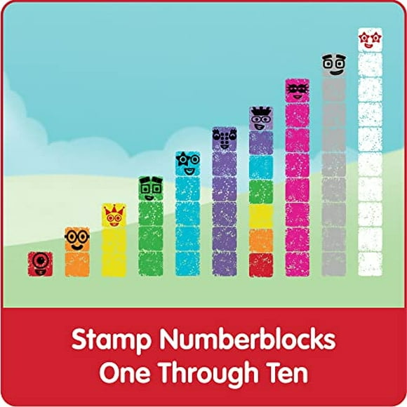 hand2mind numberblocks stampoline park stamp activity set tinta lavable sellos reutiliza hand2mind hand2mind