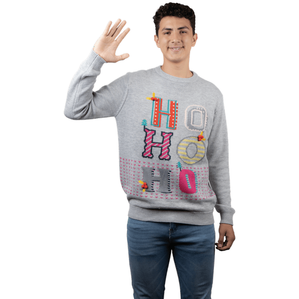 Su ter navide o ugly santa claus navidad para hombre Rev Sueter